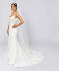 Scattered Pearl Cathedral Veil