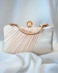Ivory Satin Clutch