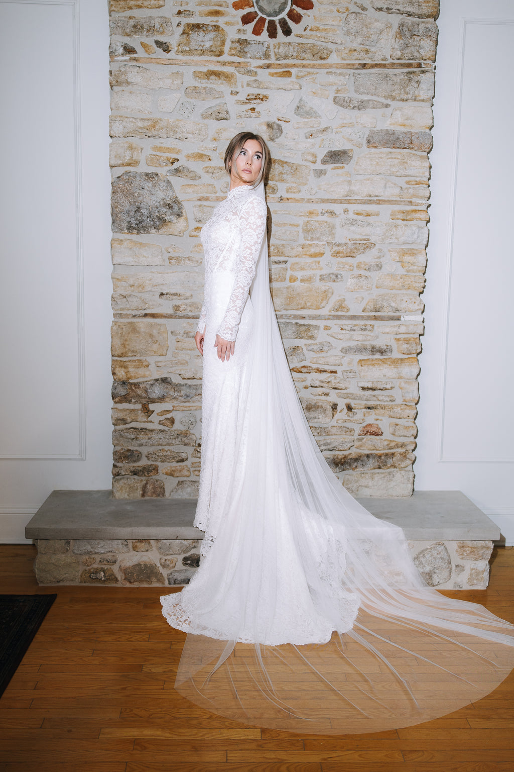 Soft Net Cathedral-Length Veil