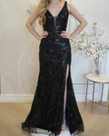 Colette Gown - Black Sequin