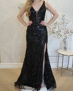 Colette Gown - Black Sequin