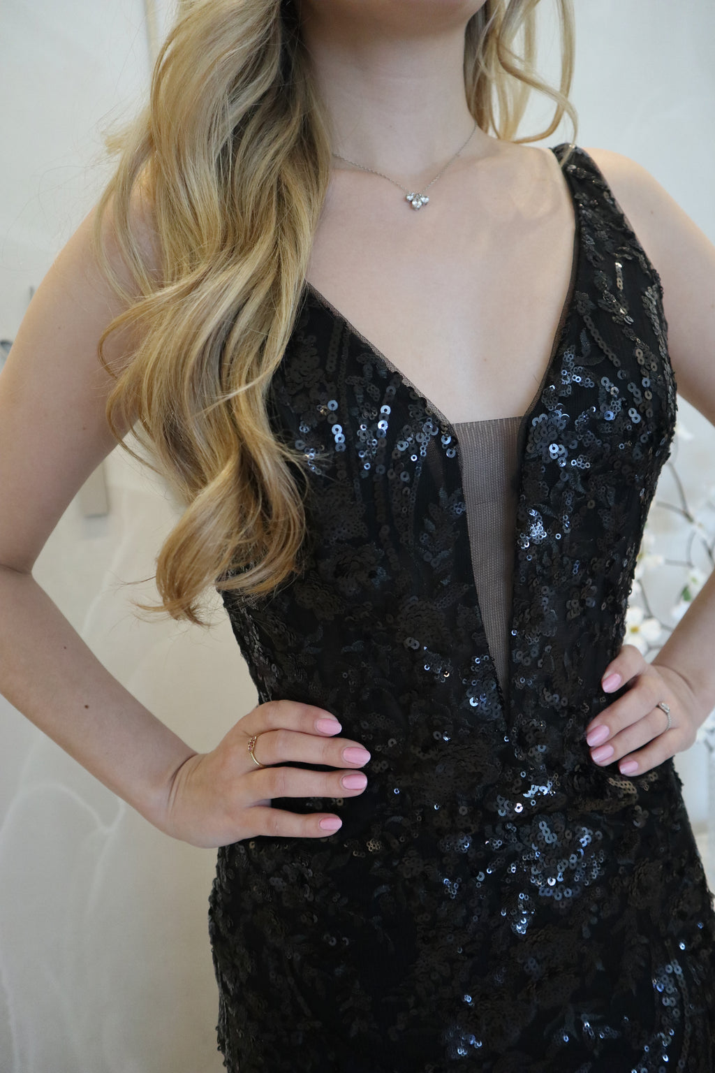 Colette Gown - Black Sequin