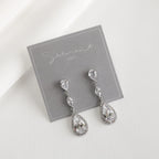 Scarlet Pear Drop Earrings