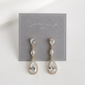 Scarlet Pear Drop Earrings