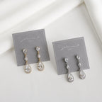 Scarlet Pear Drop Earrings