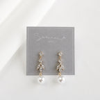 Mariella Crystal Pearl Drop Earrings