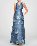 Rosalind Gown - Teal Blue