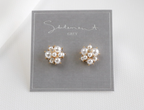 Dotty Pearl Cluster Earrings