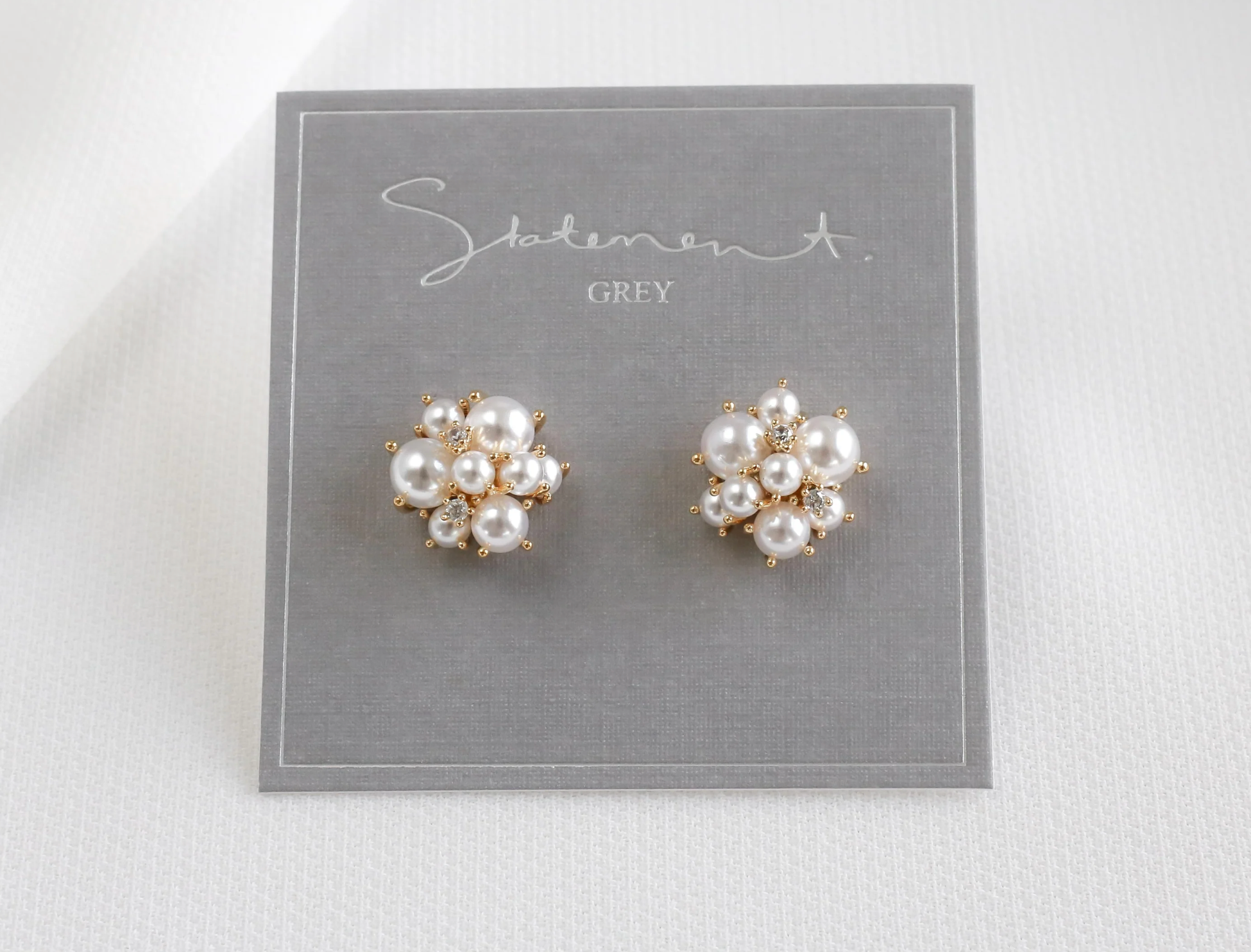 Dotty Pearl Cluster Earrings
