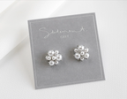 Dotty Pearl Cluster Earrings