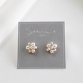 Dotty Pearl Cluster Earrings