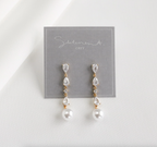 Como Crystal Pearl Drop Earrings