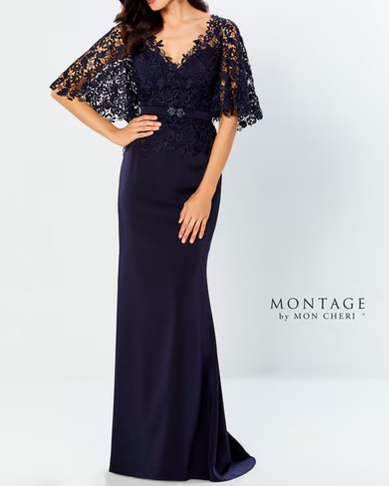 Montage Gown - Navy