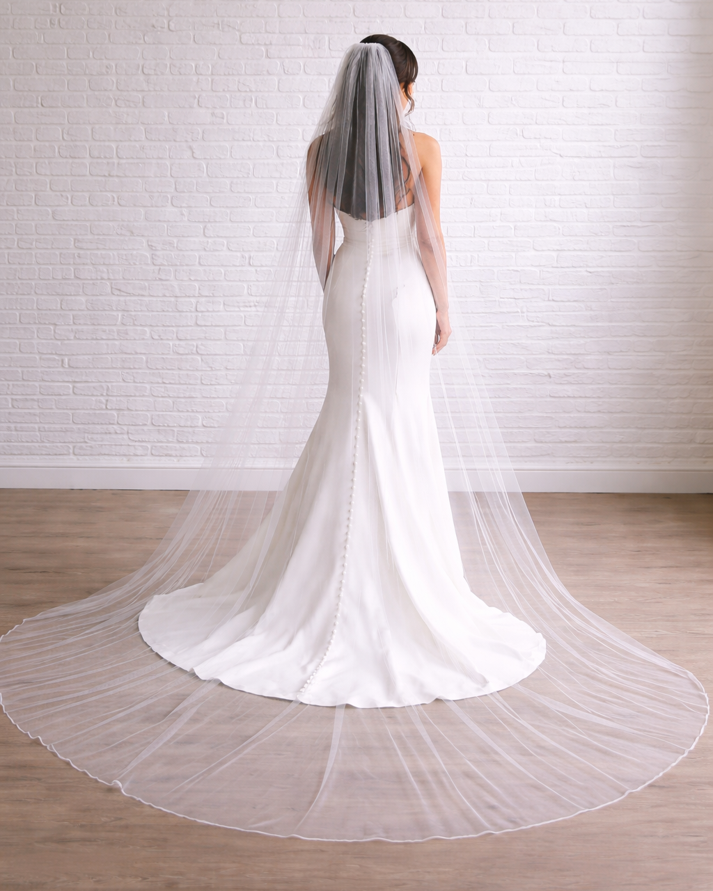 Soft Net Cathedral-Length Veil