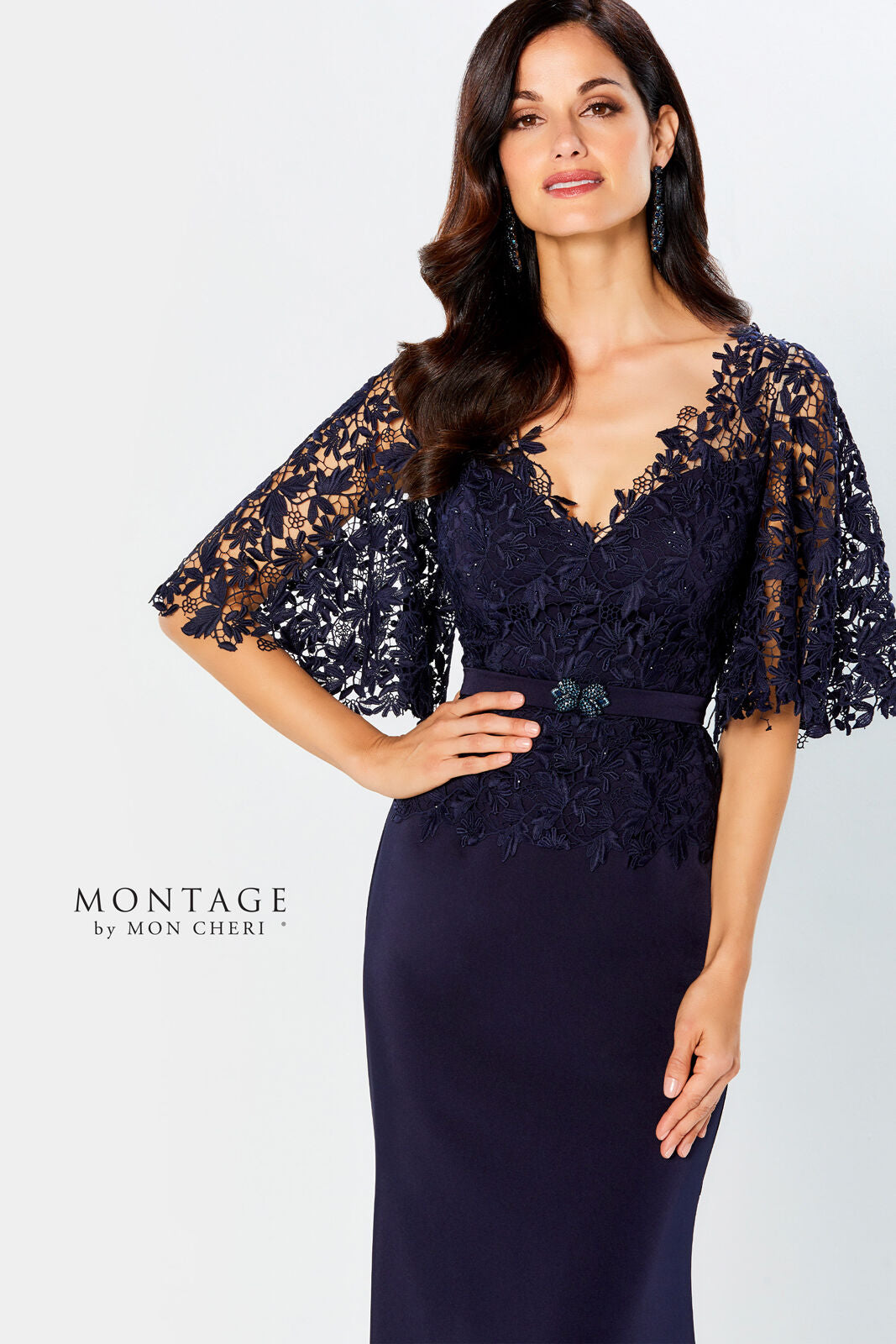 Montage Gown - Navy